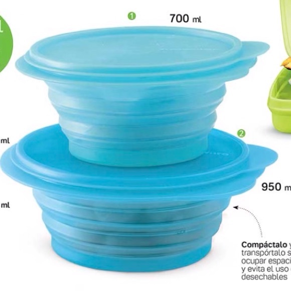 Tupperware Compactware Container Set of 2 - Picture 2 of 12